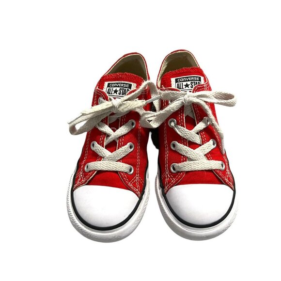 Converse All-Star Sz 10 Red Canvas Sneakers - Picture 10 of 10